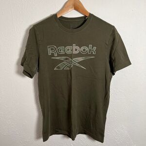 Reebok Men's Green and Khaki T-shirt